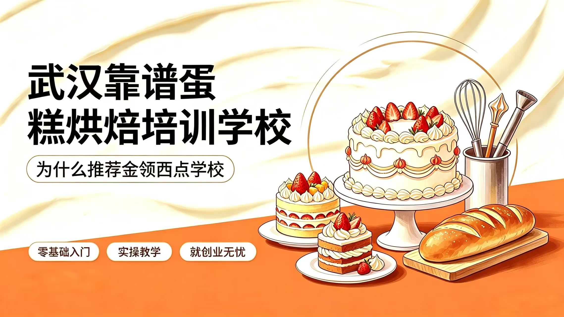 武汉蛋糕培训 哪里学蛋糕 烘焙培训